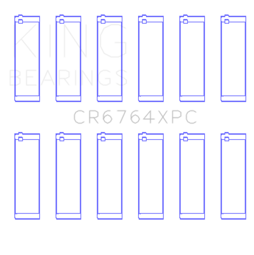 King Engine Bearings Volkswagen VR6 2.8L (Size 0.25) Performance Rod Bearing Set - CR6764XPC0.25 Photo - Primary