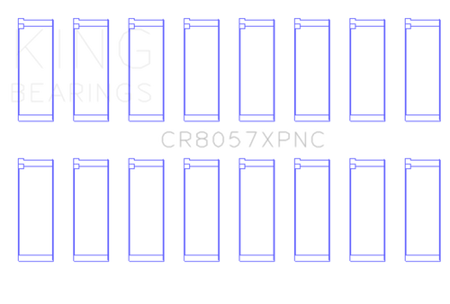 King Engine Bearings GM 6.2 - LT1/LT4 Gen V pMaxKote Coated Connecting Rod Bearing Set - CR8057XPNC Photo - Primary