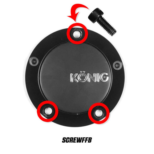 Konig Cap Screw Set of 3 (Black) For CAPFFB - Flow Formed - SCREWFFB User 1