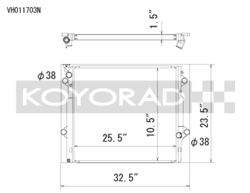 Koyorad 03-09 Toyota 4Runner/Lexus GX470 4.7l Aluminum Radiator - Off-Road Use Only - VH011703N Photo - Primary