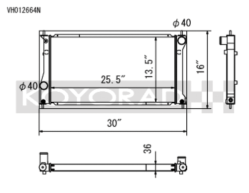 Koyo 13-20 Scion FR-S /  Subaru BRZ 2.0L / 22+ Toyota GR86 / Subaru BRZ 2.4L (MT/AT) Radiator - VH012664N Photo - Primary