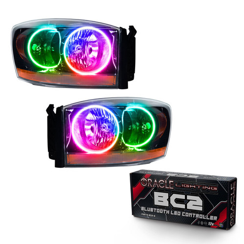 Oracle 06 Dodge Ram SMD HL - Black - ColorSHIFT w/ BC1 Controller - 7033-335 Photo - Primary