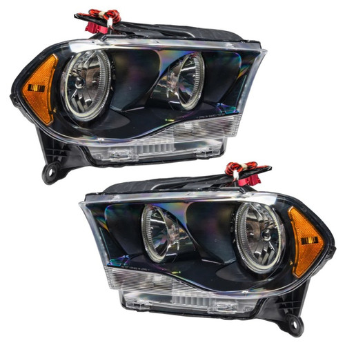 Oracle 11-13 Dodge Durango SMD HL Halogen - Black - ColorSHIFT w/ BC1 Controller - 7102-335 User 1