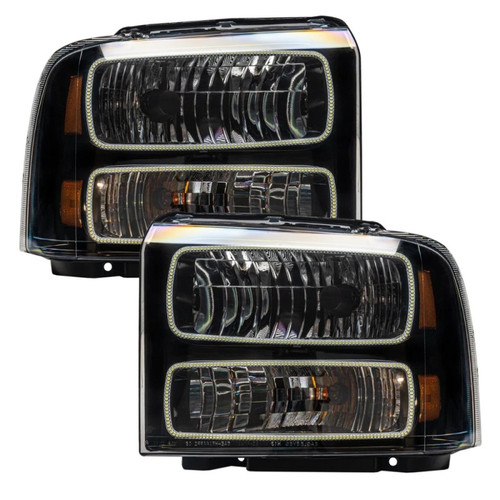 Oracle 05-07 Ford F-250/350 SMD HL - Black - ColorSHIFT w/ BC1 Controller - 7161-335 User 1