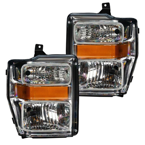 Oracle 08-10 Ford F250 Pre-Assembled Halo Headlights - Chrome Housing - w/ BC1 Controller - 7189-335 User 1