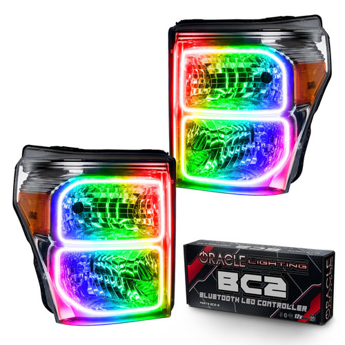 Oracle 11-16 Ford F250/350 LED HL - ColorSHIFT w/ BC1 Controller - 8158-335 Photo - Primary
