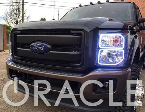 Oracle 11-16 Ford F250/350 LED HL - ColorSHIFT w/ BC1 Controller - 8158-335 Photo - lifestyle view