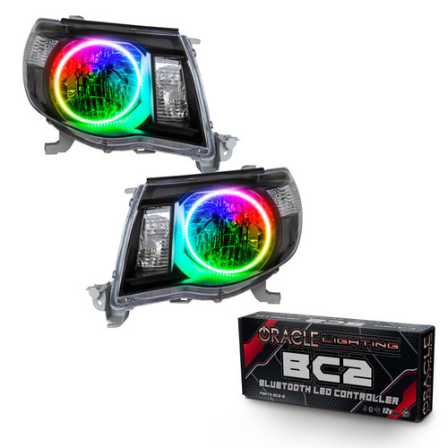 Oracle 05-11 Toyota Tacoma SMD HL - Black - ColorSHIFT w/ BC1 Controller - 8161-335 Photo - Primary