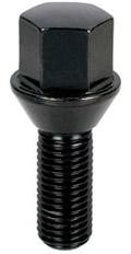 Project Kics 28MM THREAD / 52MM TOTAL Black Special Wheel Lug Bolt For Bmw - 12X1.50 - W301B17 Photo - Primary