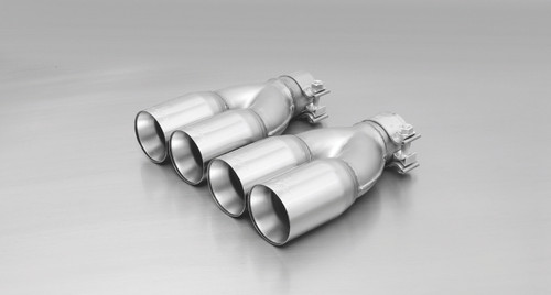 Remus 2006 Peugeot 207 3 & 5 Door 1.4L Hdi/1.6L Hdi 76mm Straight Cut Chromed Tail Pipe Set (Pair) - 0010 04G Photo - Primary
