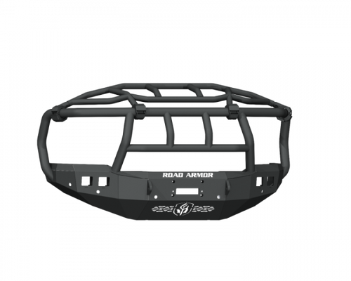 Road Armor 19-21 Ram 2500/3500 Stealth Front Winch Bumper Titan Guard w/Intimidator Guad - Tex Blk - 4192F6B User 1