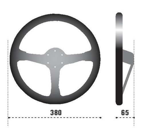 Sparco Steering Wheel 368 Suede Black - 015R368MSN Photo - Primary