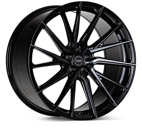 Vossen HF-4T 22x9 / 5x114.3 / ET32 / Flat Face / 73.1 - Double Tinted - Gloss Black - Right Wheel - HF4T-2N41-R Photo - Primary