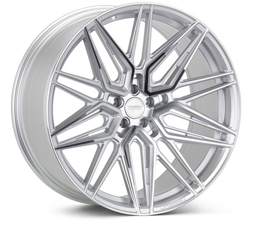 Vossen HF-7 21x10.5 / 5x112 / ET25 / Deep Face / 66.5 - Silver Polished Wheel - HF7-1M36 Photo - Primary
