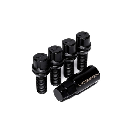 Vossen 30mm Lock Bolt - 14x1.5 - 17mm Hex - Cone Seat - Black (Set of 4) - LUG-BL1450-30-BC Photo - Primary