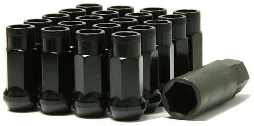 Wheel Mate Muteki SR48 Open End Lug Nuts - Black 12x1.50 48mm - 32906B Photo - Primary