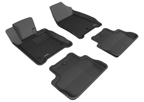 3D MAXpider 2009-2014 Acura TL FWD Kagu 1st & 2nd Row Floormats - Black - L1AC00301509 Photo - Primary