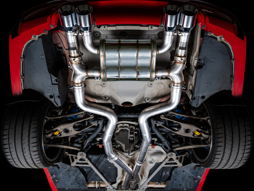 AWE Tuning BMW F8X M3/M4 SwitchPath Catback Exhaust - Chrome Silver Tips - 3025-42070 Photo - Mounted