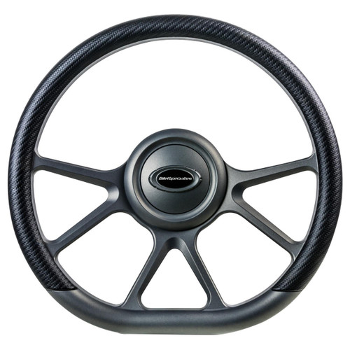 Steering Wheel 14in D-Sh ape Prism Gunmetal Matte