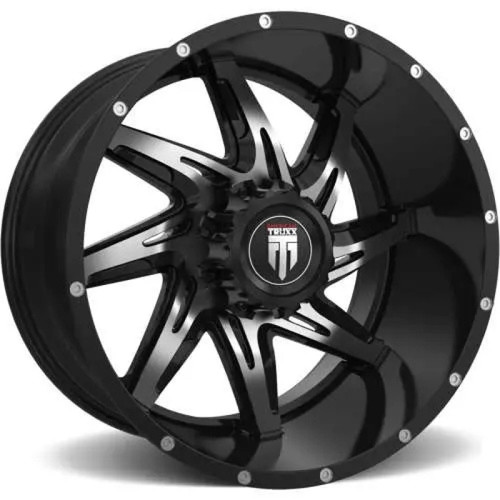 American Truxx AT183 Spyder 22x14 / 8x180 BP / -76mm Offset / 125.2mm Hub Gloss Black Machined Wheel - AT183-22478BM-76 User 1
