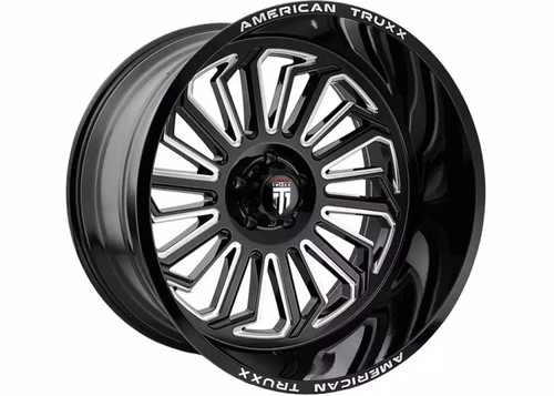 American Truxx AT1916 Butcher 22x12 / 8x170 BP / -51mm Offset / 125.2mm Hub Gloss Black Milled Wheel - AT1916-22270M User 1
