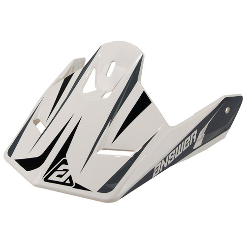 Answer 26 AR1 Mototown Glossy Visor Youth - White/Grey/Black - 475290 User 1
