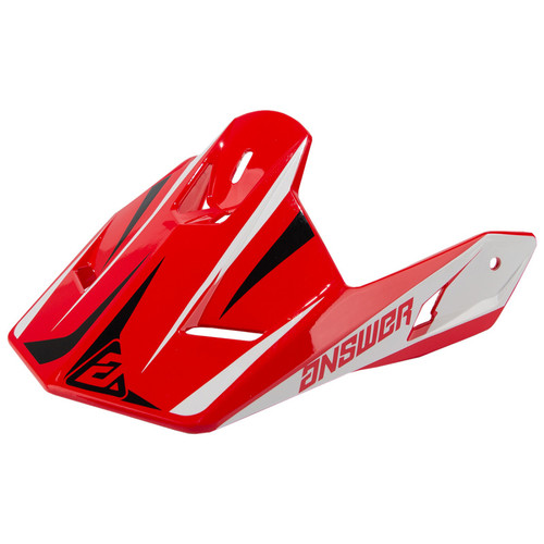 Answer 26 AR1 Mototown Glossy Visor Youth - Red/White/Black - 475292 User 1