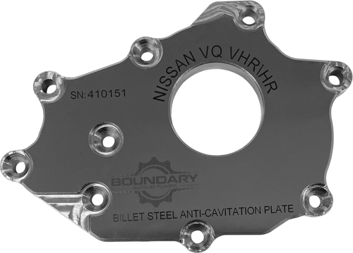 Boundary Nissan VQ DE 3.5L Steel Anti-Cavitation High Flow Billet Back Plate - VQ-BBP-DE User 1