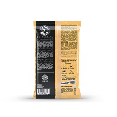 Chemical Guys Leather Cleaner Wipes - 50ct - PMWSPI20850 User 1