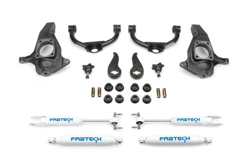 Fabtech 11-19 GM C/K2500HD/3500HD 4in Ultimate System w/Perf. Shocks - FTS21108 Photo - Primary