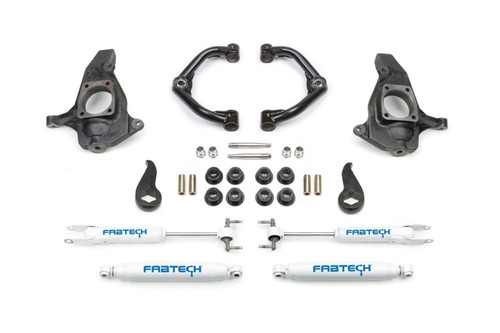 Fabtech 11-19 GM C/K2500HD/3500HD 4in Ultimate System w/Uniball UCA & Perf. Shocks - FTS21130 Photo - Primary