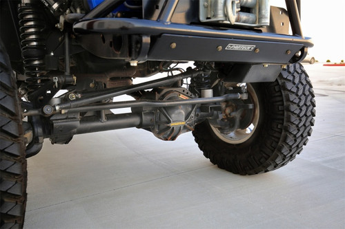 Fabtech Jeep TJ Steering Box Skid Plate - Black - FTS94013BK Photo - Mounted