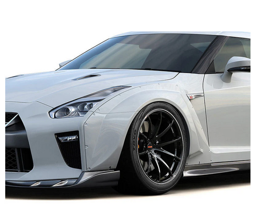 GReddy 2017+ Nissan GTR R35 GRacer Front Over-Fender Set - 17520252 User 1