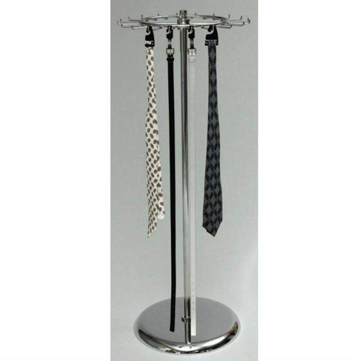 Two Level Spinning Belt and Tie Rack