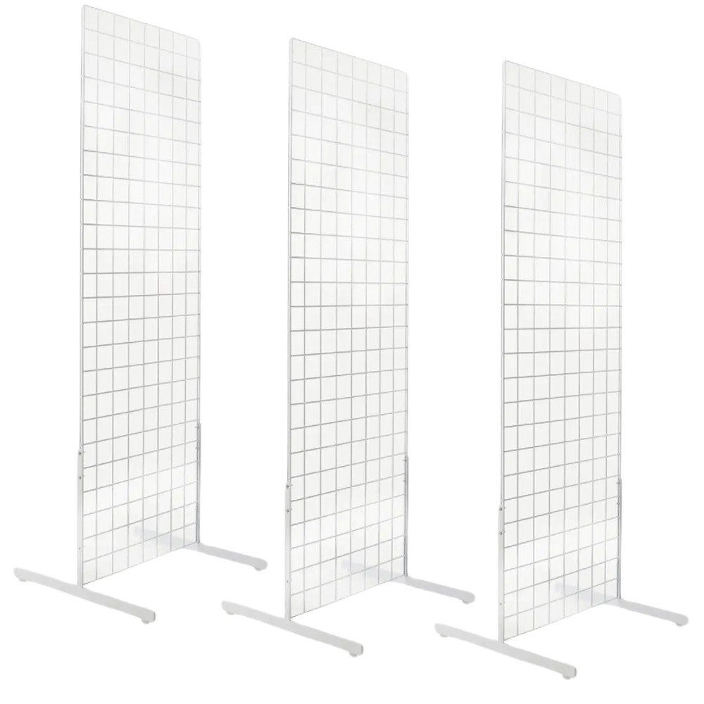 Gridwall Two Sided Free Standing Display Fixtures