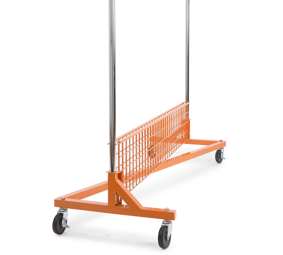 Z Rack Bottom Folding Shelf - ORANGE | Product Display Solutions
