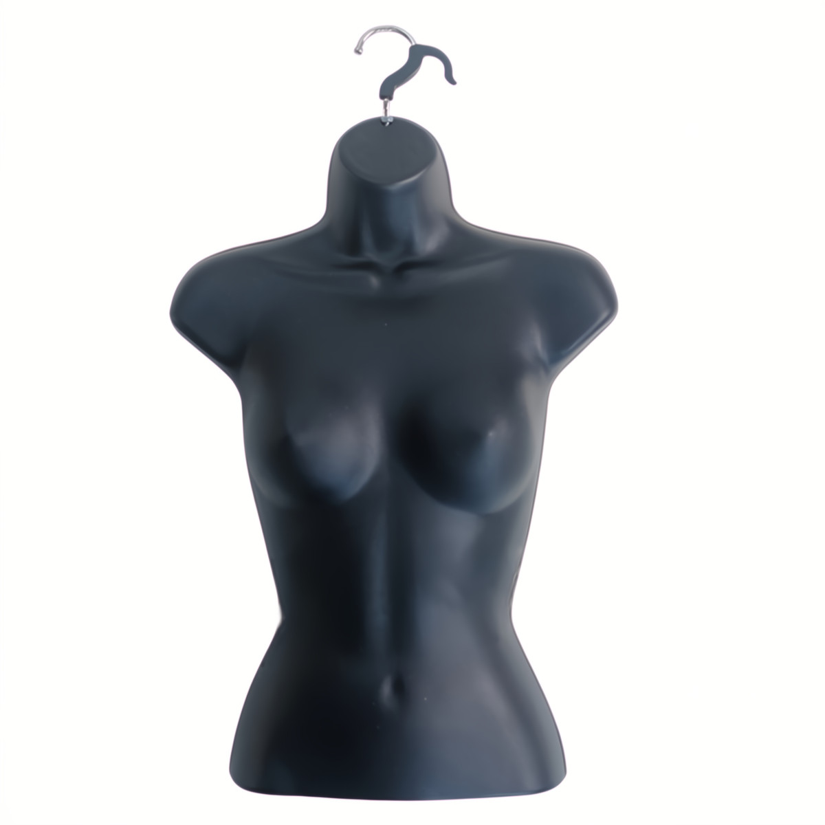 Female Upper Torso Hanging Display Form | Black