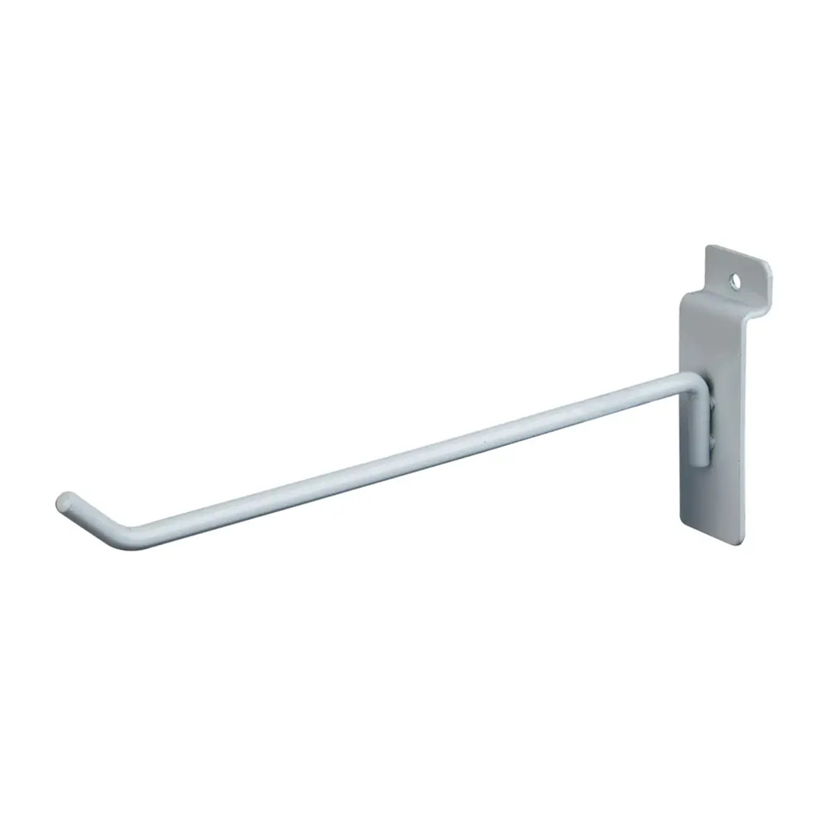 8 Slatwall Peg Hooks | White