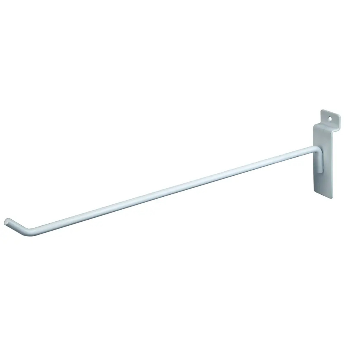 2 Slatwall Peg Hooks | White