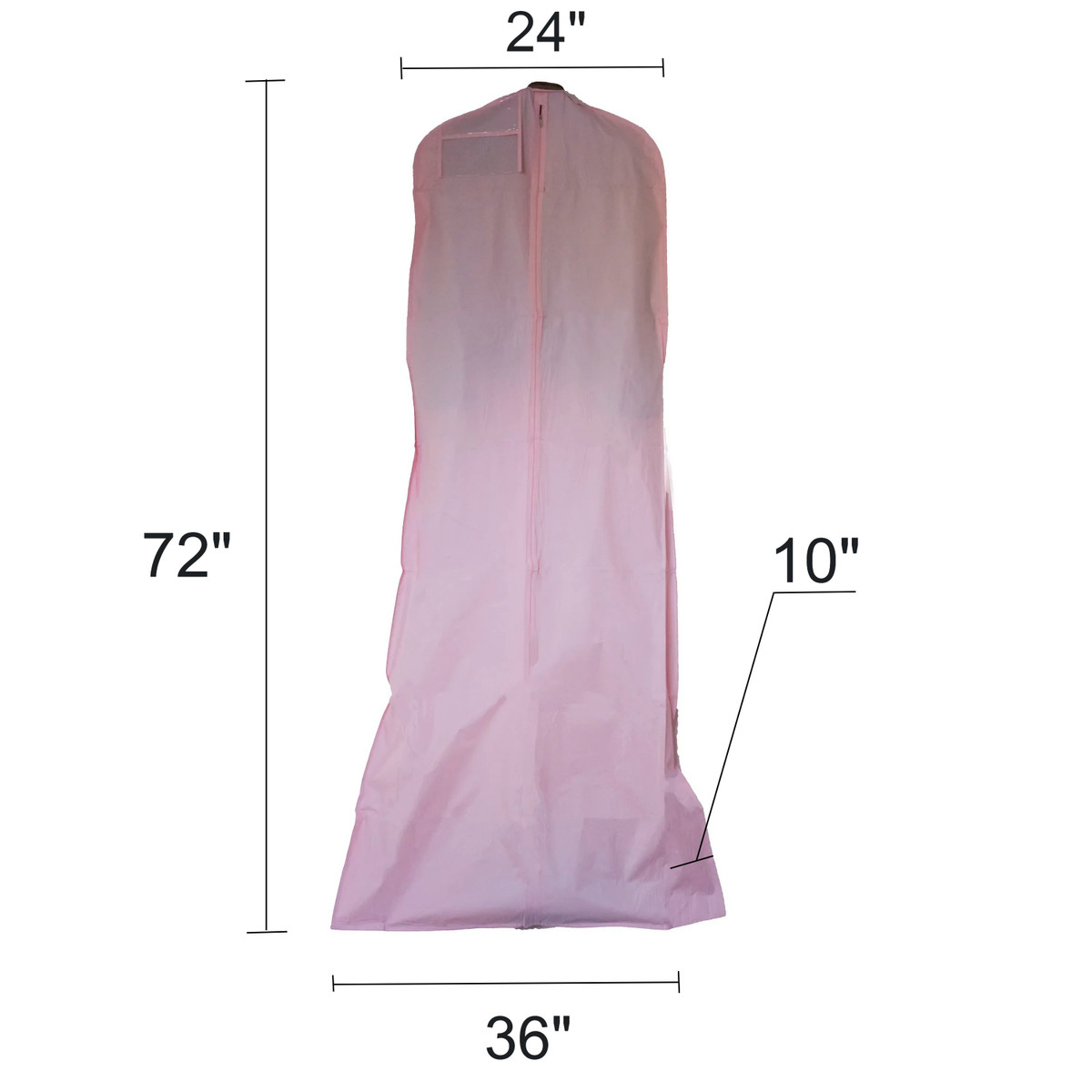 180cm Breathable Wedding Dress Garment Bags Hanging Clothes Dust Cover  Storage Travel Bag Foldable Evening Gown