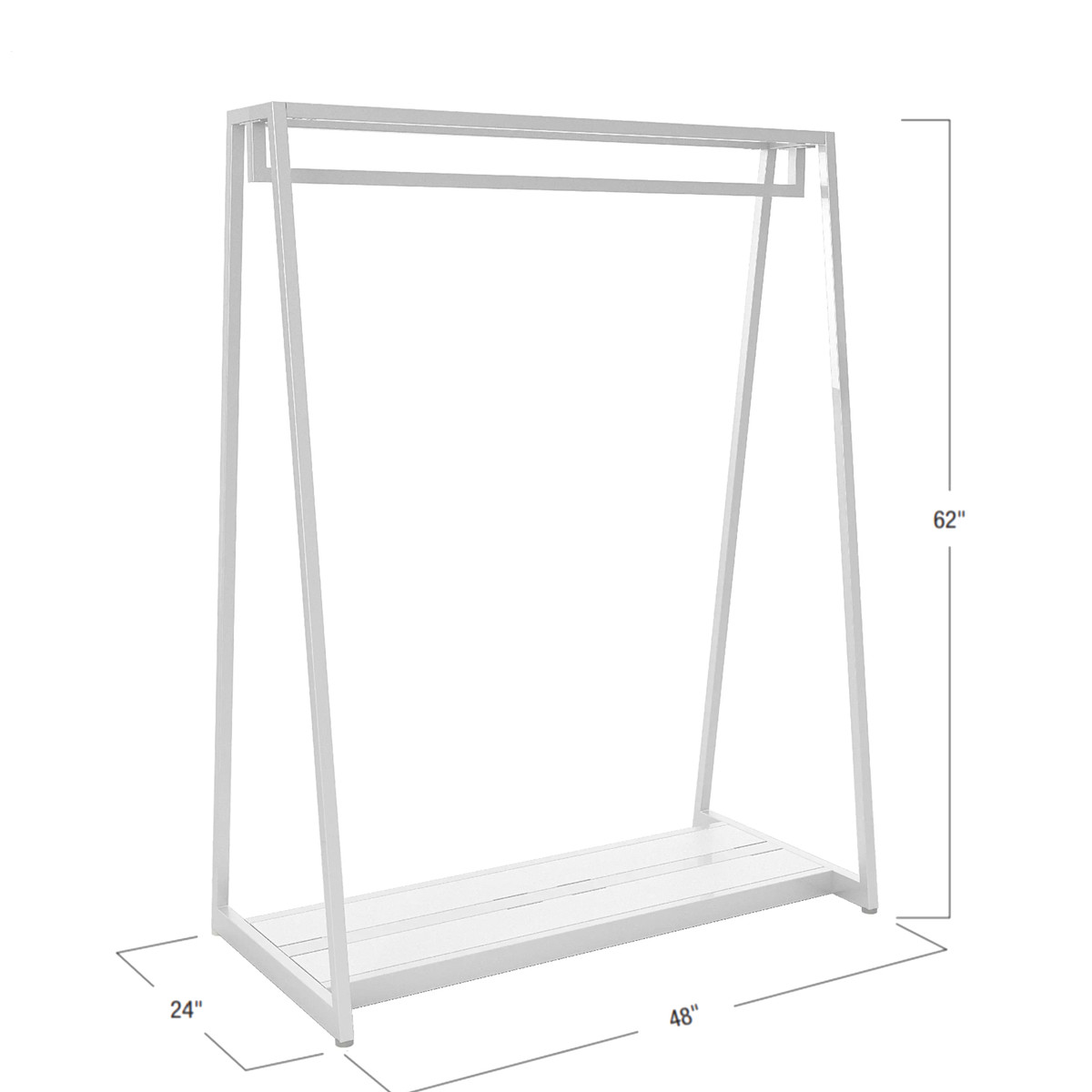 Double-Sided Floor Merchandisers - 48" - White