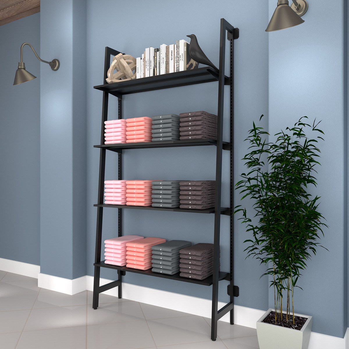 Aspect Matte Black Wall-Mounted Perimeter Display Kit