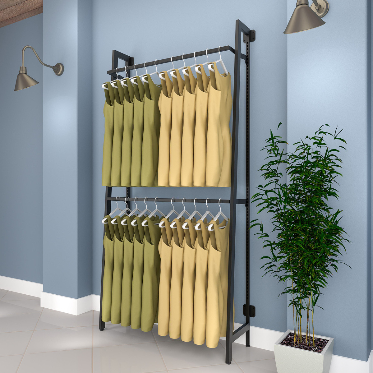 Matte Black Wall-Mounted Outrigger Display Kit