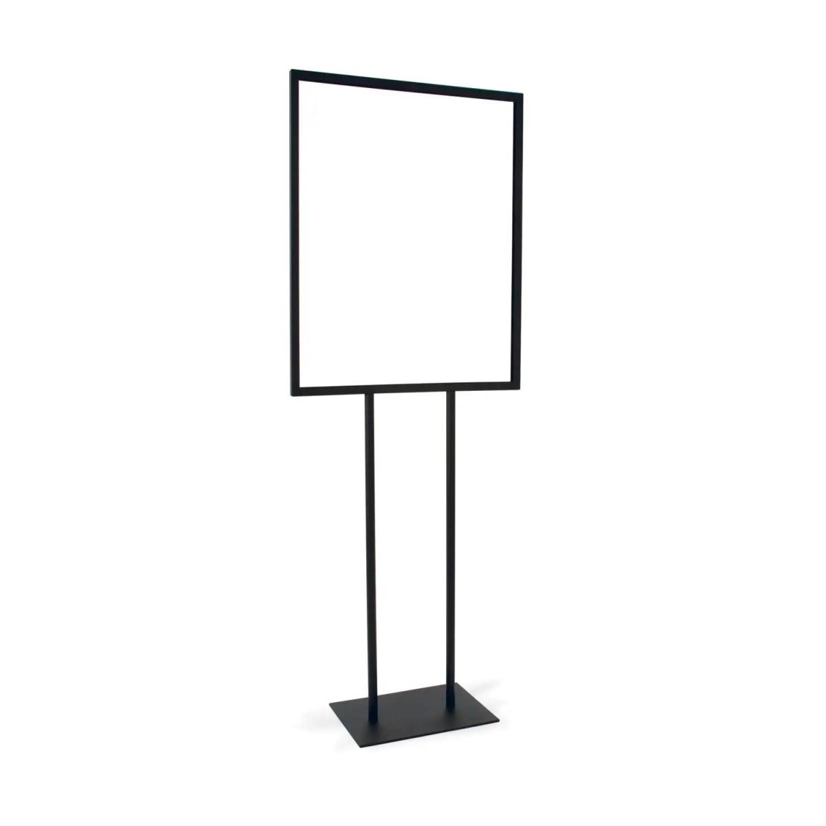 Econoco Bulletin Sign Holder with Flat Base, 22 inch x 28 inch, Black