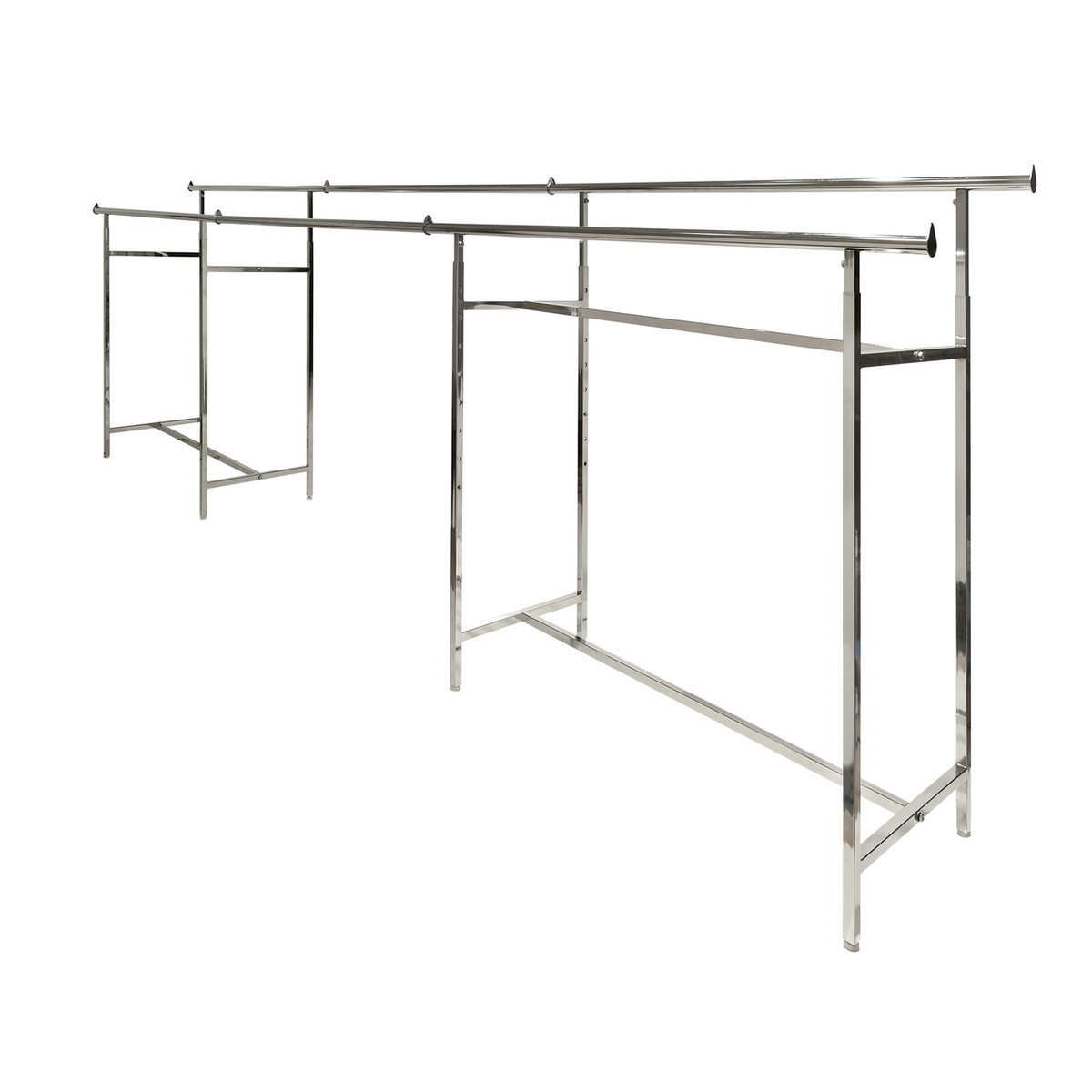 Garment Rack Extender Extension Rail For Double Rail H Rack | Product Display Solutions
