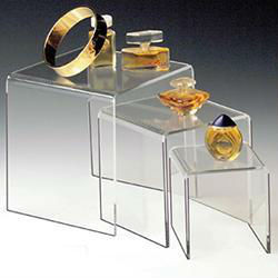 Small Acrylic Economy U Risers | Product Display Solutions