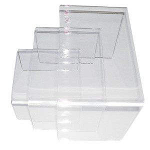 Medium Acrylic Economy U Risers | Product Display Solutions