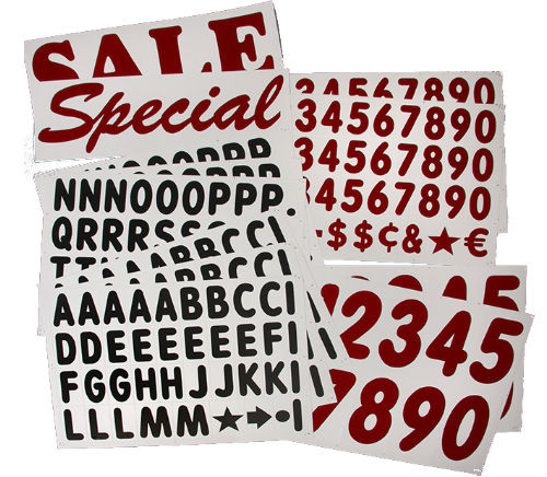 Sign Board Letters And Numbers Digital Red Letters Numbers Display