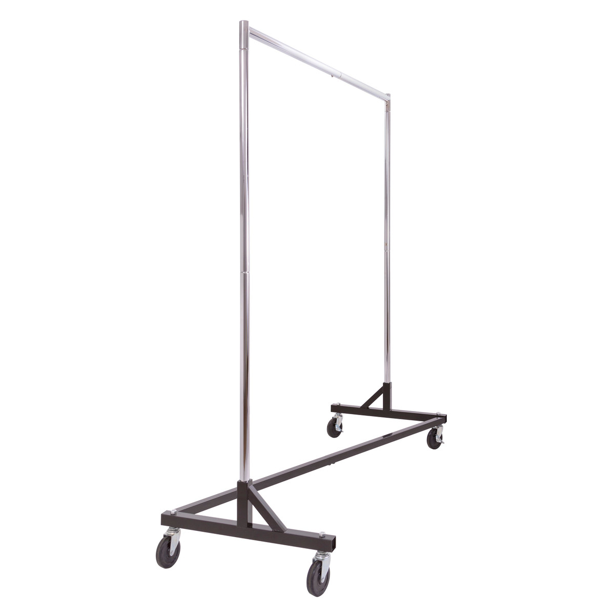 5 ft Heavy Duty Garment Z Rack | BLACK Base