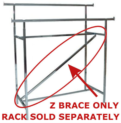 Z Brace for Double Rail H Rack | Product Display Solutions